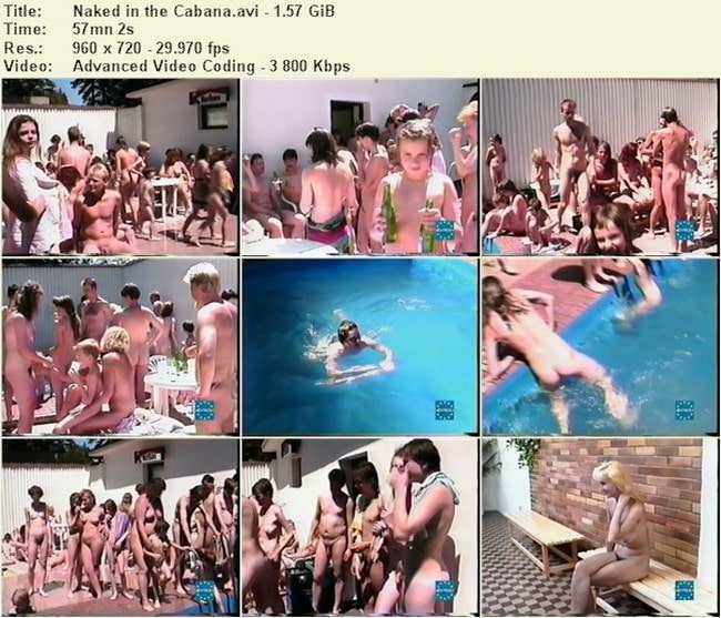 Naked teen in the cabana - Eurovid - video about a nudism in Germany [New Nudism]