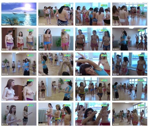 Belly dancing - Young naked girl nudists engaged in dancing school [Naturist Freedom] [New Nudism]