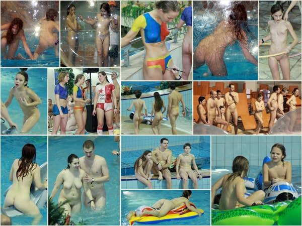 Waves & water paints - young little naked nudists photo purenudism gallery [New Nudism]